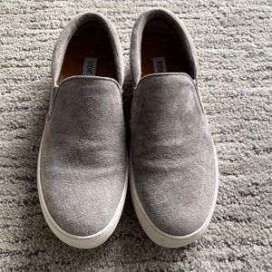Steve Madden suede slip on sneakers, size 7